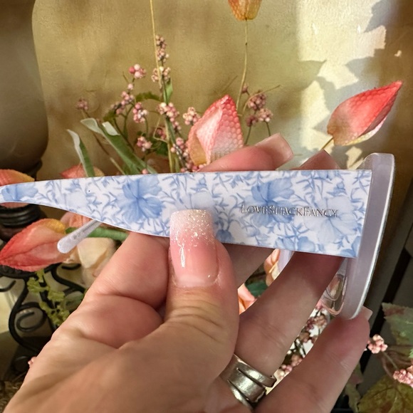 NWT LoveShackFancy Arietta Clear Waters Sunglasses - Picture 4 of 12